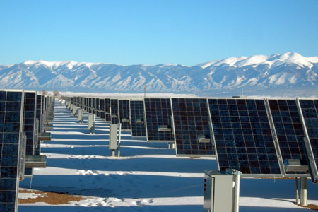 Snow solar panel